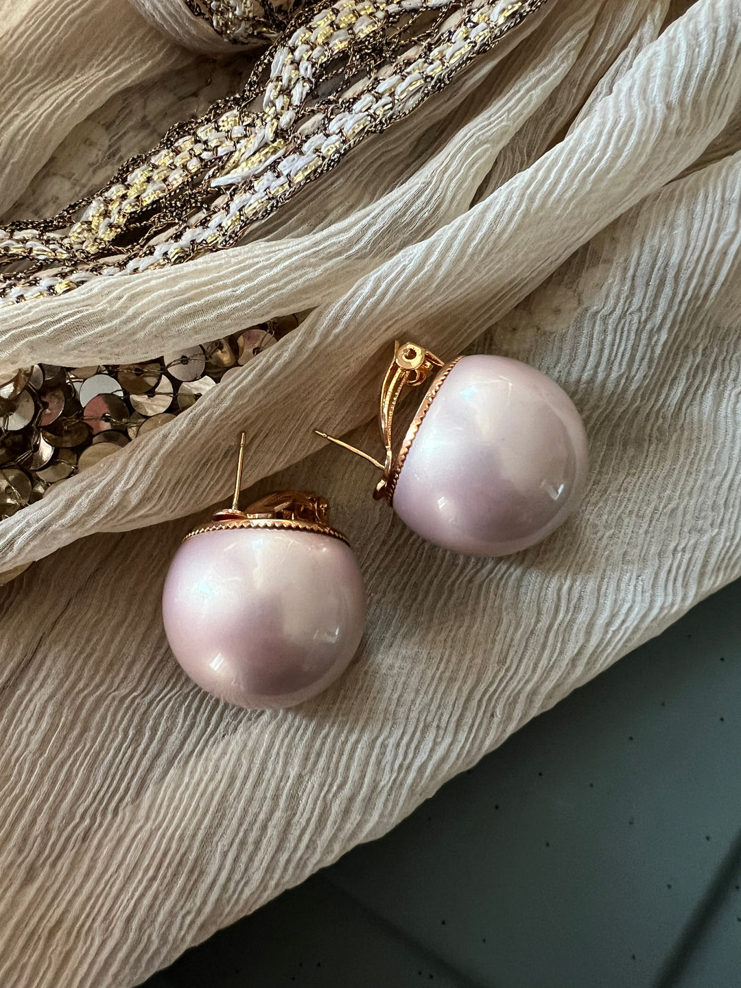 Unique Oversized Pearl Earrings