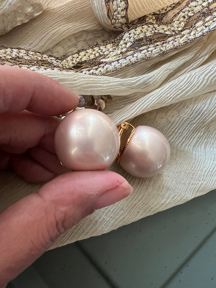 Unique Oversized Pearl Earrings