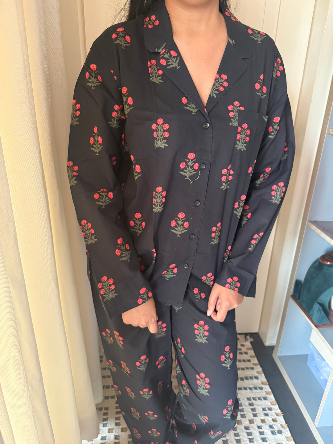 Pink Flowers Nightsuit