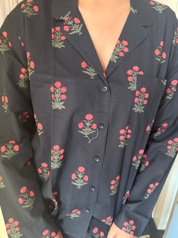 Pink Flowers Nightsuit