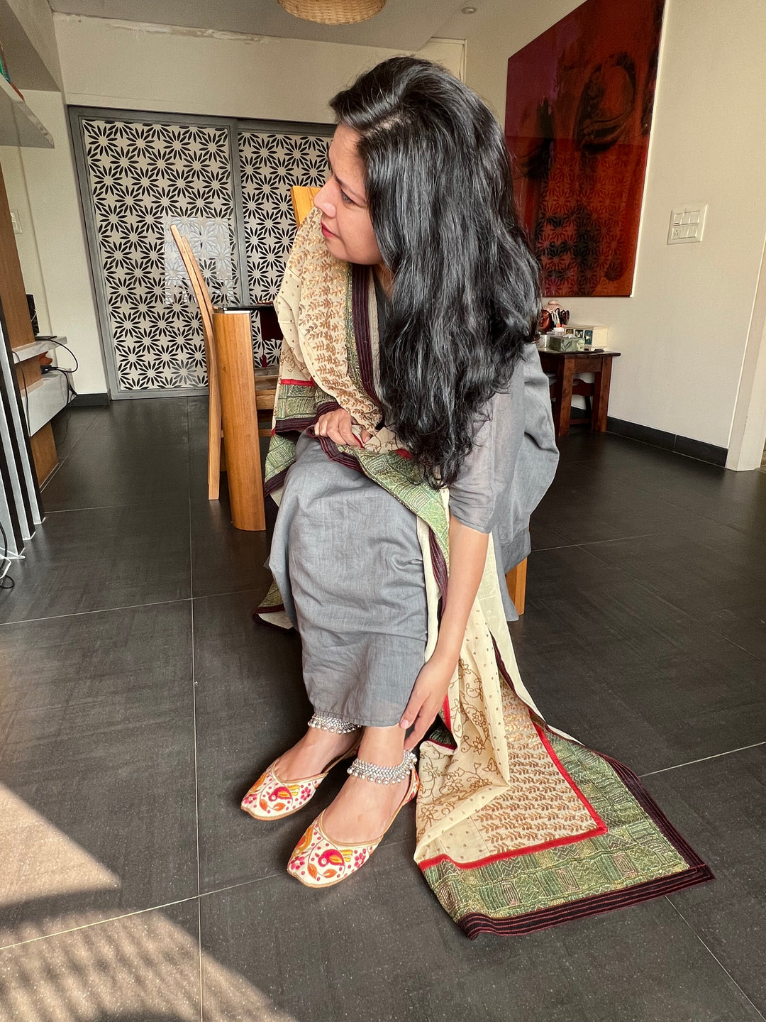 Pure 925 Pair of Silver Anklets