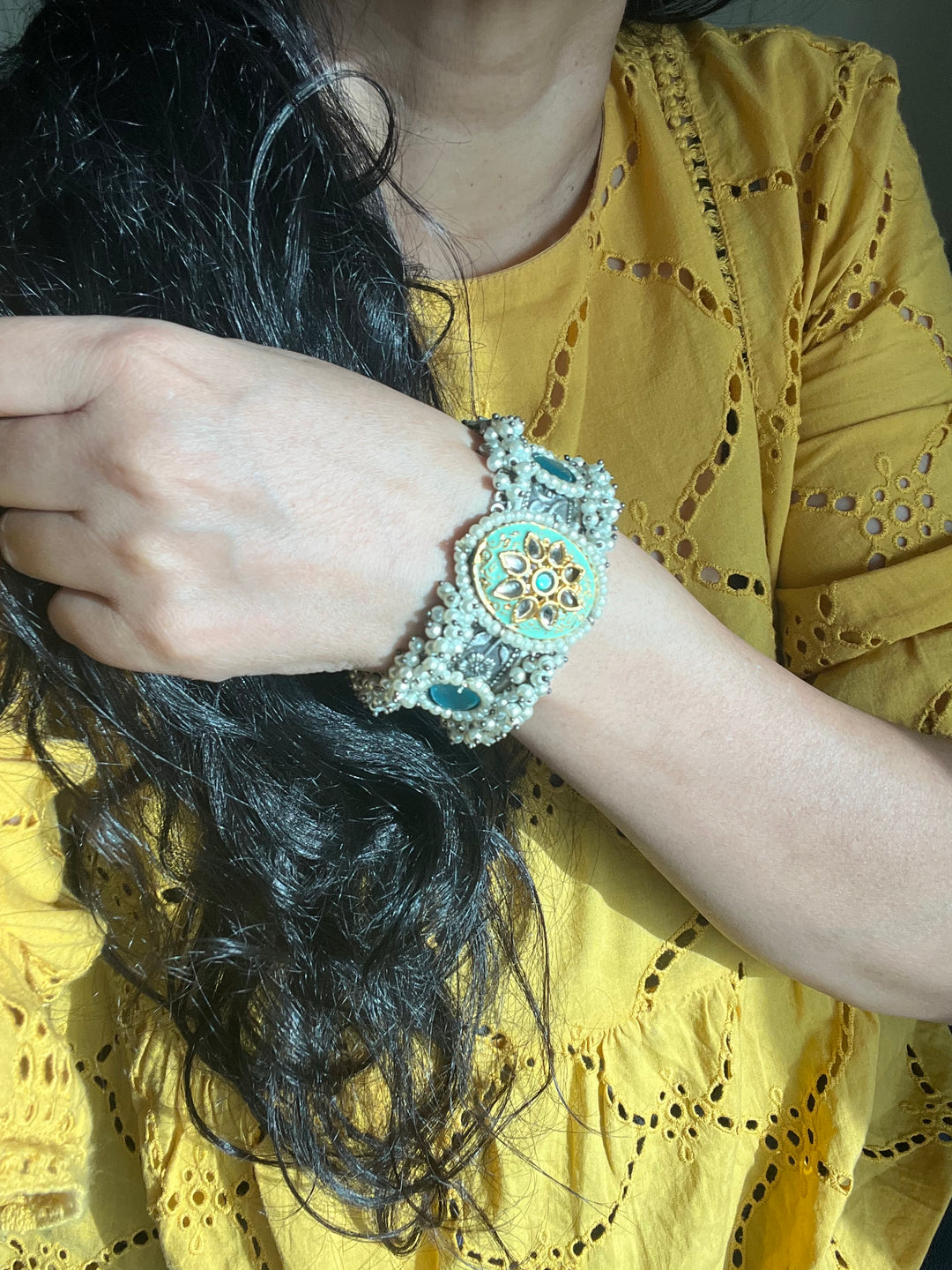 Designer Fusion Brass Cuff - Uniquely Elegant