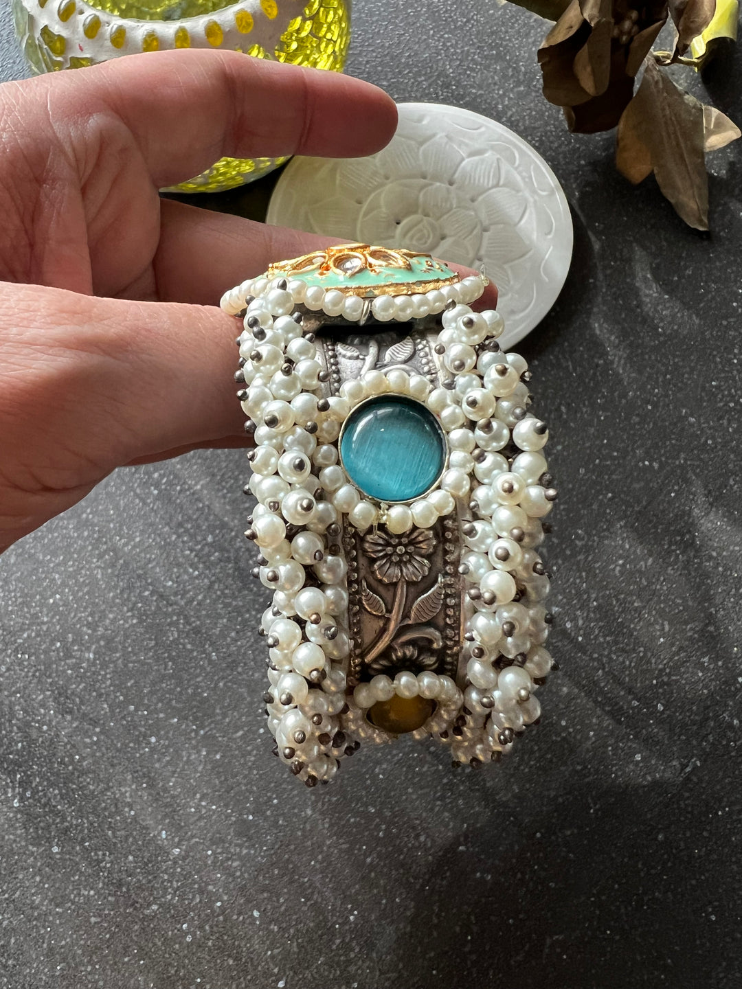 Designer Fusion Brass Cuff - Uniquely Elegant