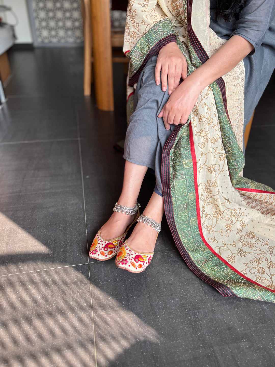 Pure 925 Pair of Silver Anklets