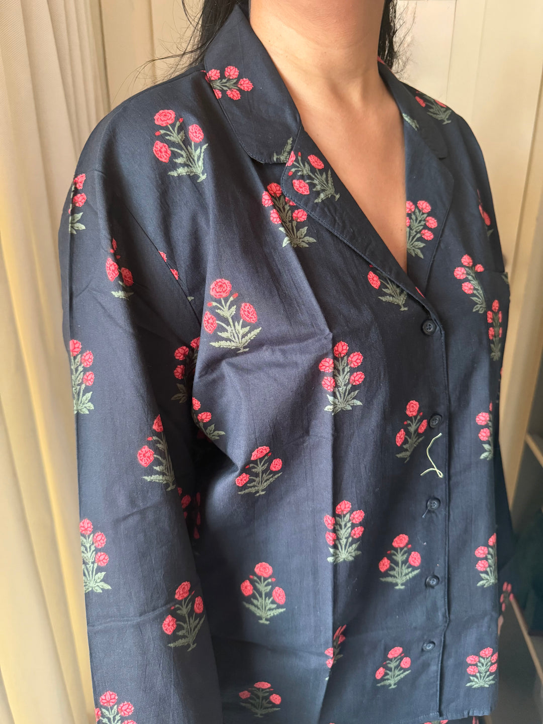 Pink Flowers Nightsuit