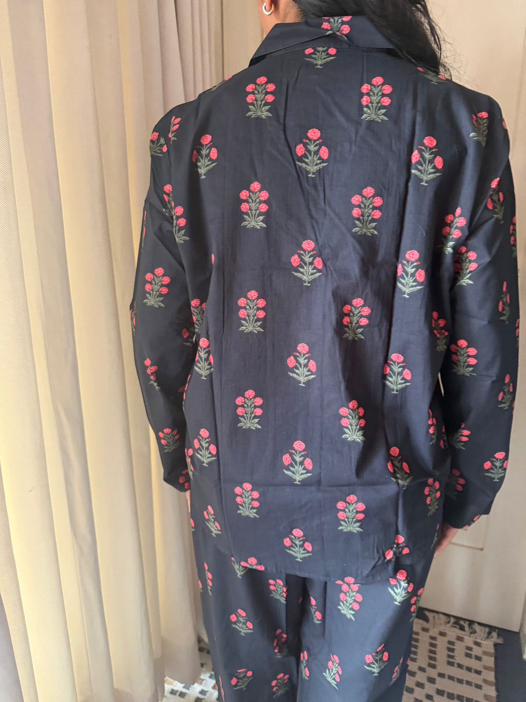 Pink Flowers Nightsuit
