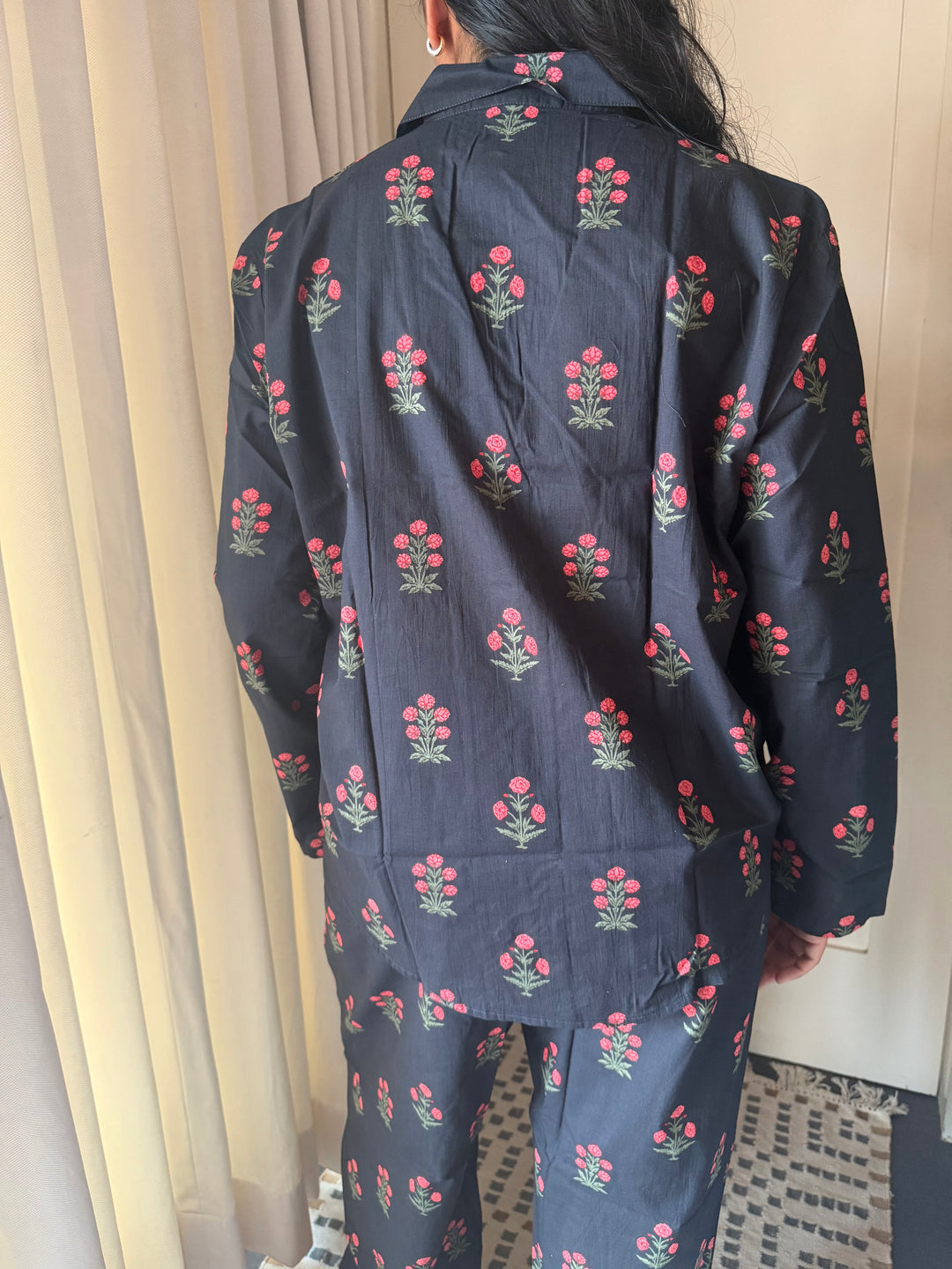 Pink Flowers Nightsuit