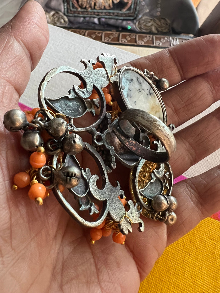 Designer Fusion Statement Ring | Adjustable | SHIVKA