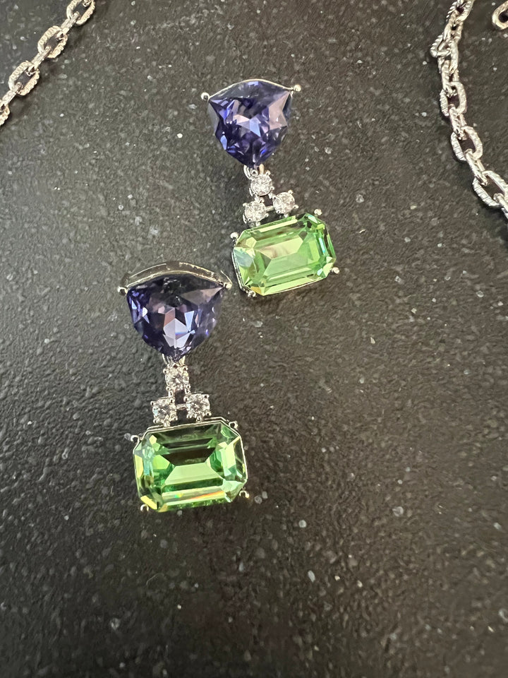 Exquisite Austrian Crystal Necklace Set: Designer Piece