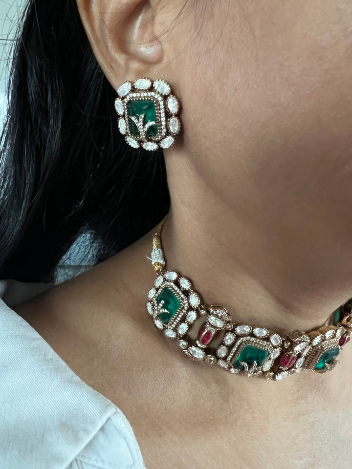 Elegant Designer Choker Necklace Set | Perfect for Destination Weddings | SHIVKA