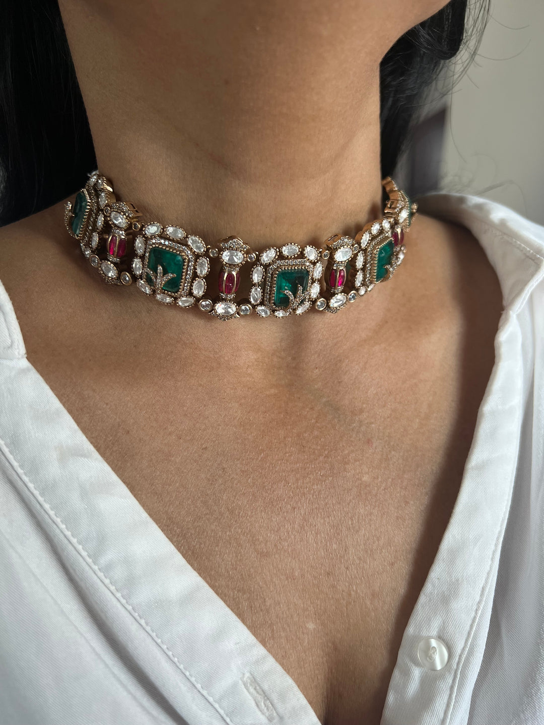 Elegant Designer Choker Necklace Set | Perfect for Destination Weddings | SHIVKA