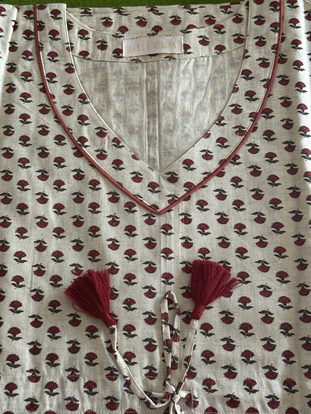 100% Cotton Kaftan: Indian Print Loungewear
