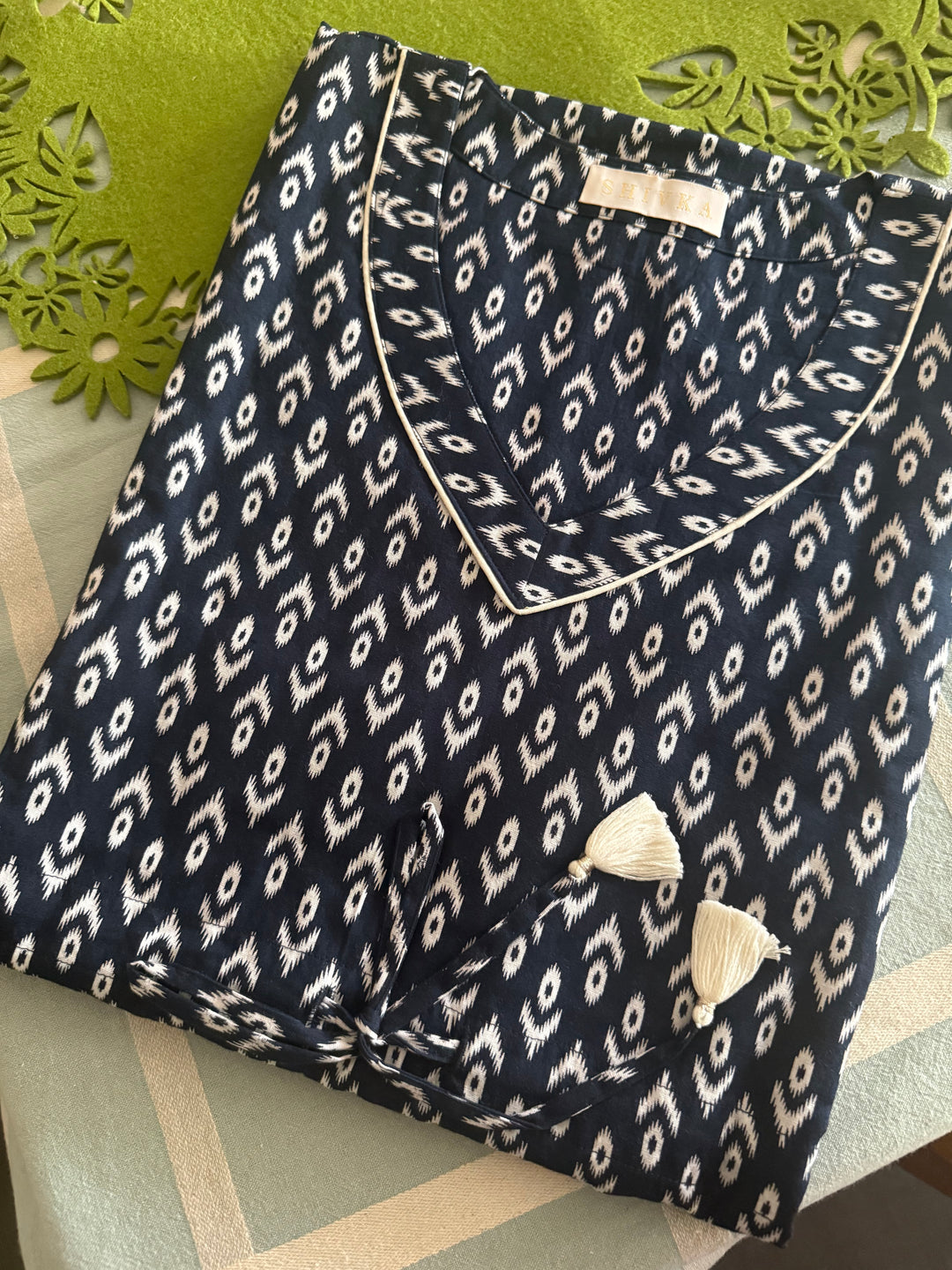 100% Cotton Kaftan: Indian Print Loungewear