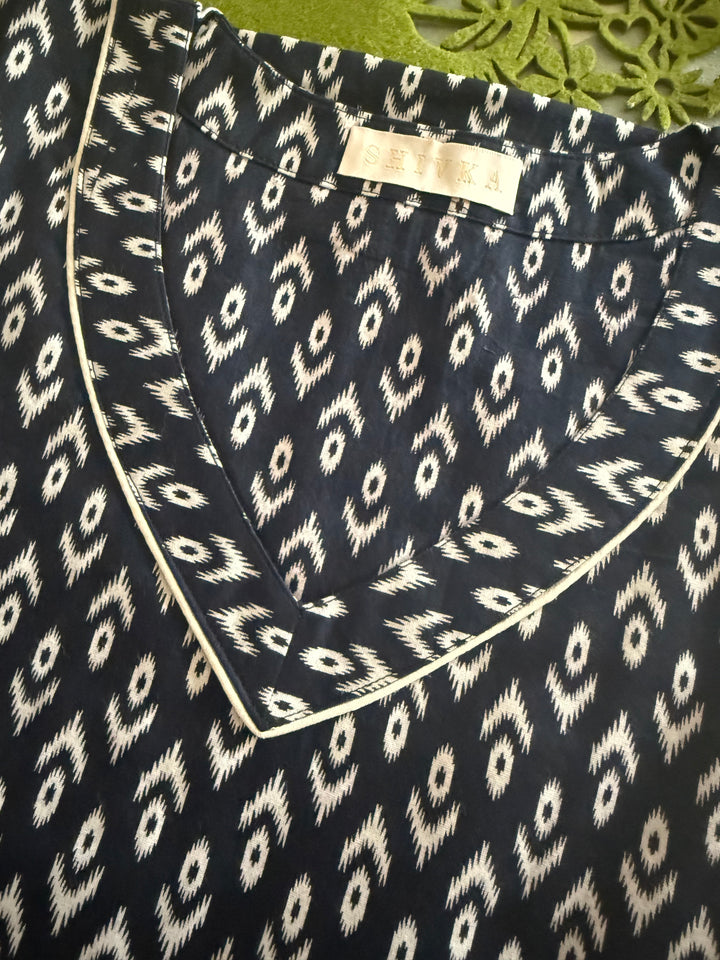 100% Cotton Kaftan: Indian Print Loungewear