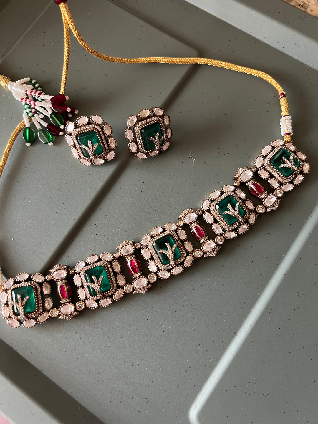 Elegant Designer Choker Necklace Set | Perfect for Destination Weddings | SHIVKA