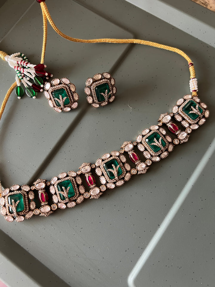 Elegant Designer Choker Necklace Set | Perfect for Destination Weddings | SHIVKA