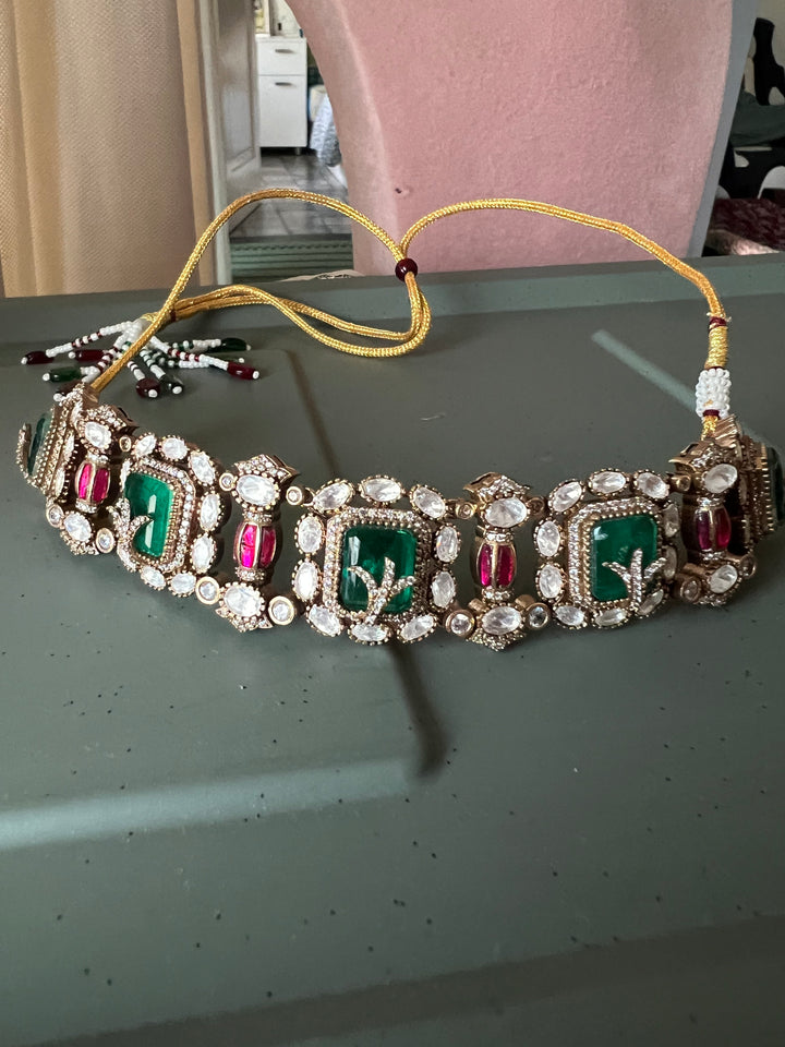 Elegant Designer Choker Necklace Set | Perfect for Destination Weddings | SHIVKA