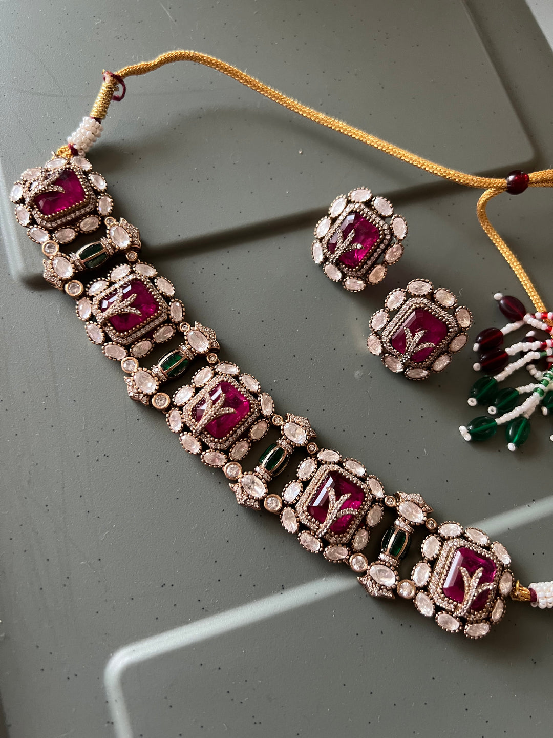 Elegant Designer Choker Necklace Set | Perfect for Destination Weddings | SHIVKA