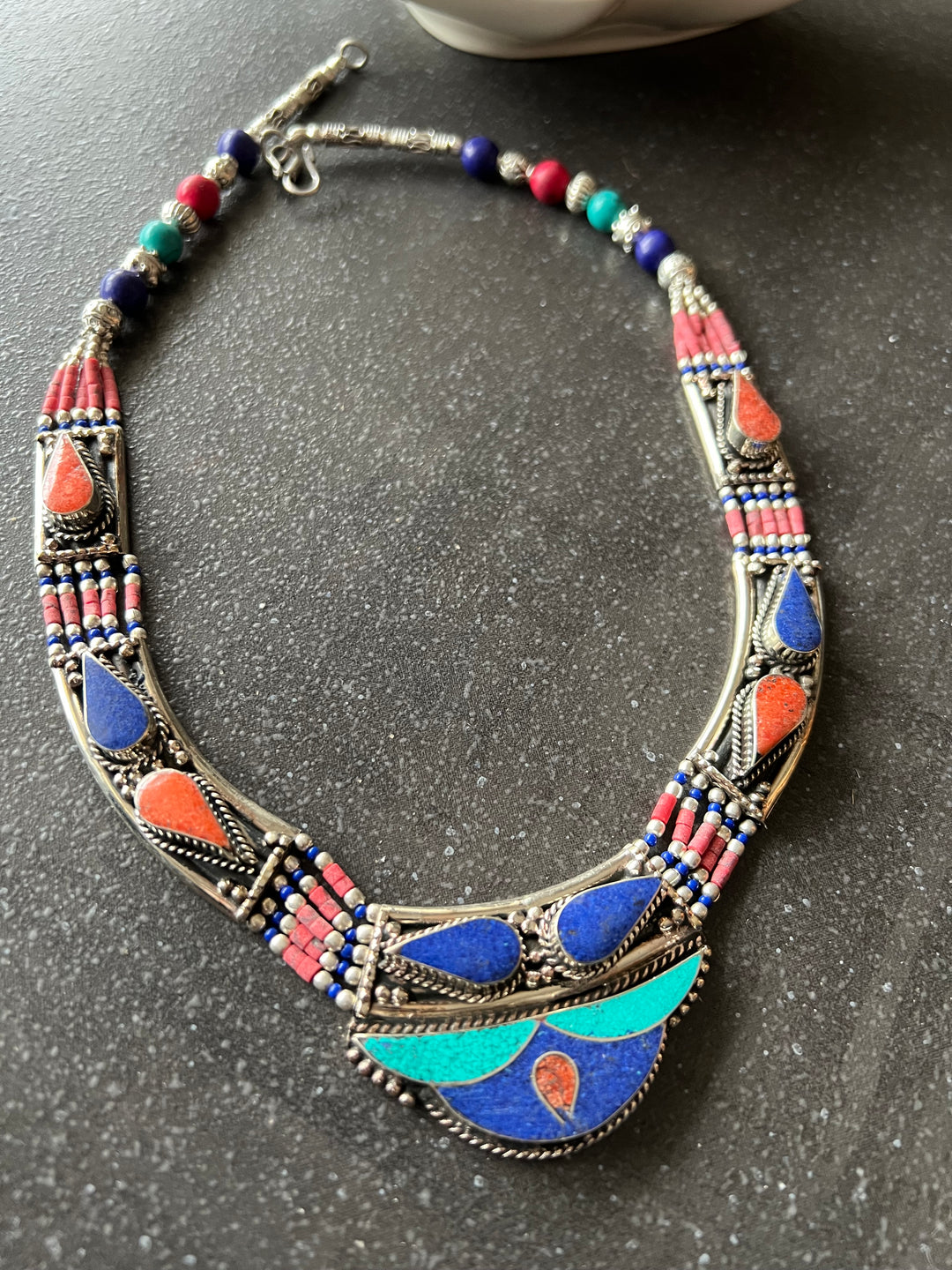 Himalayan Statement Necklace - Artistic Elegance from Nepal