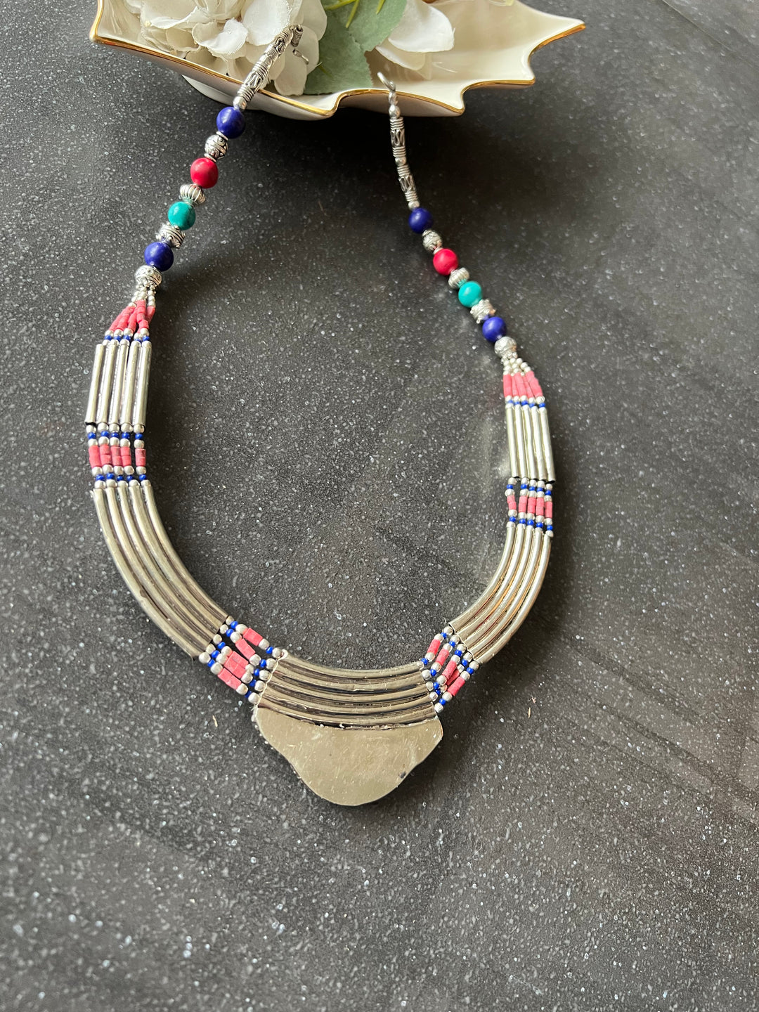Himalayan Statement Necklace - Artistic Elegance from Nepal