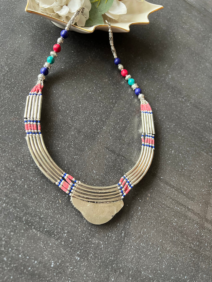 Himalayan Statement Necklace - Artistic Elegance from Nepal