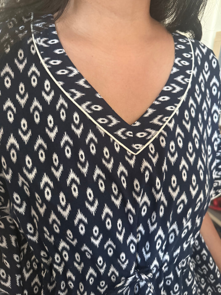 100% Cotton Kaftan: Indian Print Loungewear