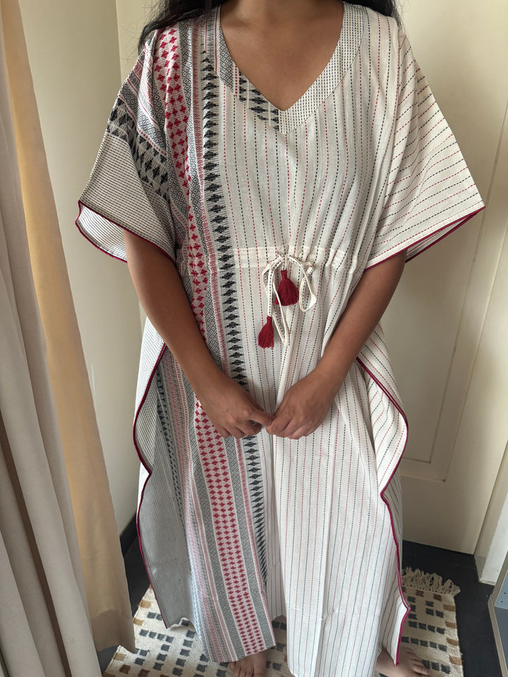 100% Cotton Kaftan: Indian Print Loungewear