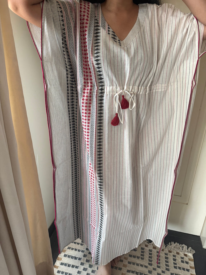 100% Cotton Kaftan: Indian Print Loungewear