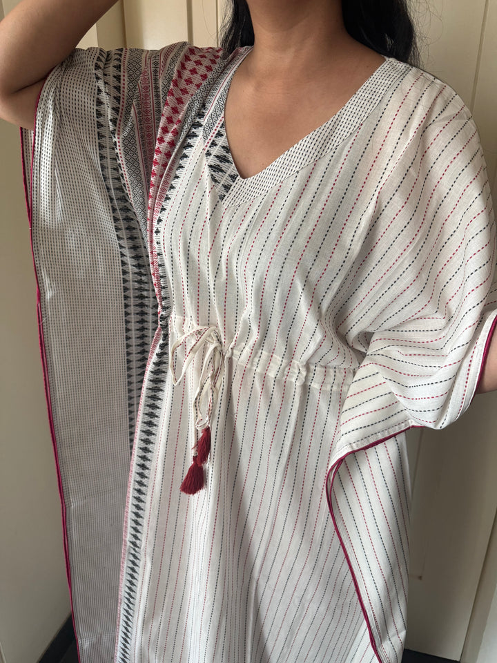 100% Cotton Kaftan: Indian Print Loungewear
