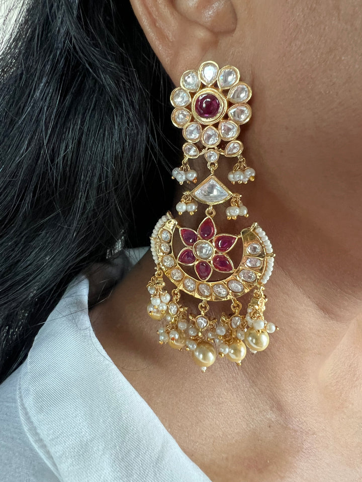 Designer Kundan Chandbalis - Premium Quality, Exquisite Craftsmanship
