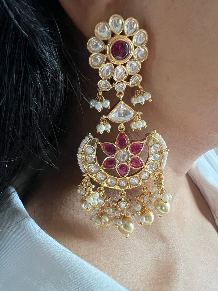 Designer Kundan Chandbalis - Premium Quality, Exquisite Craftsmanship
