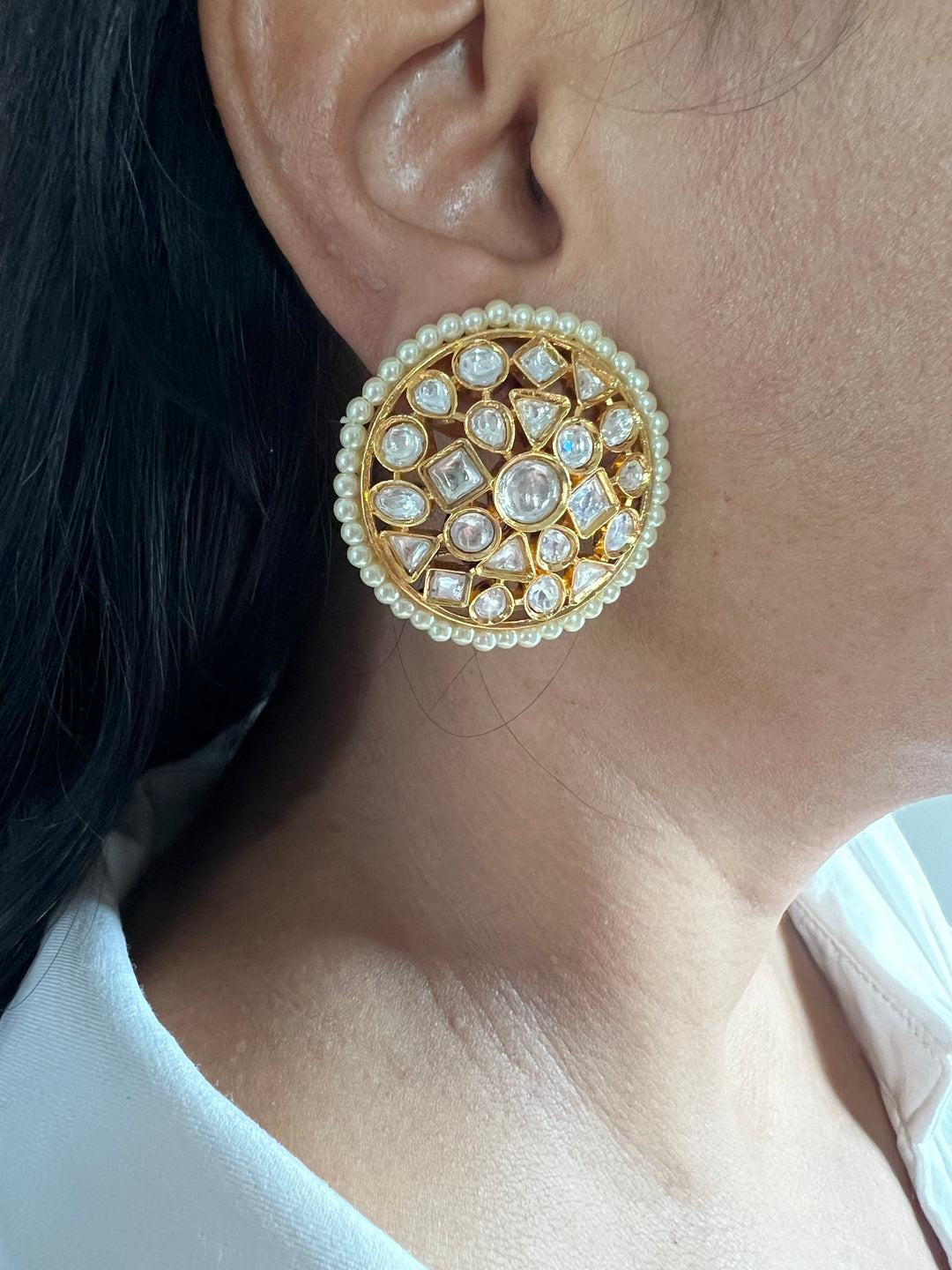 Designer Kundan Earrings - Premium Quality, Exquisite Craftsmanship