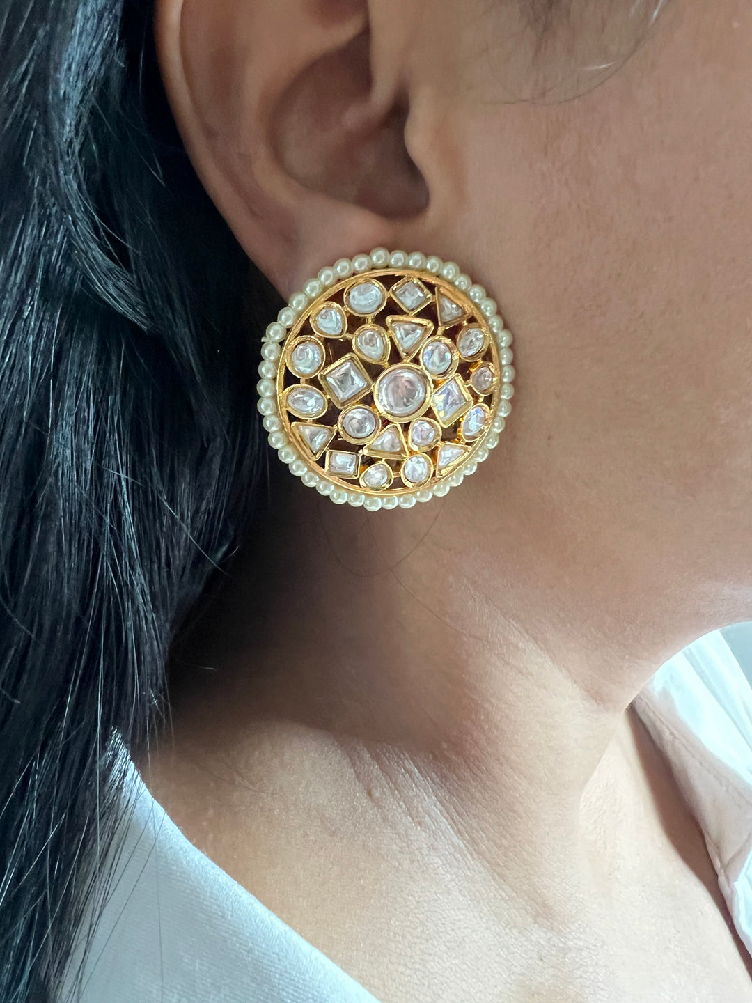 Designer Kundan Earrings - Premium Quality, Exquisite Craftsmanship