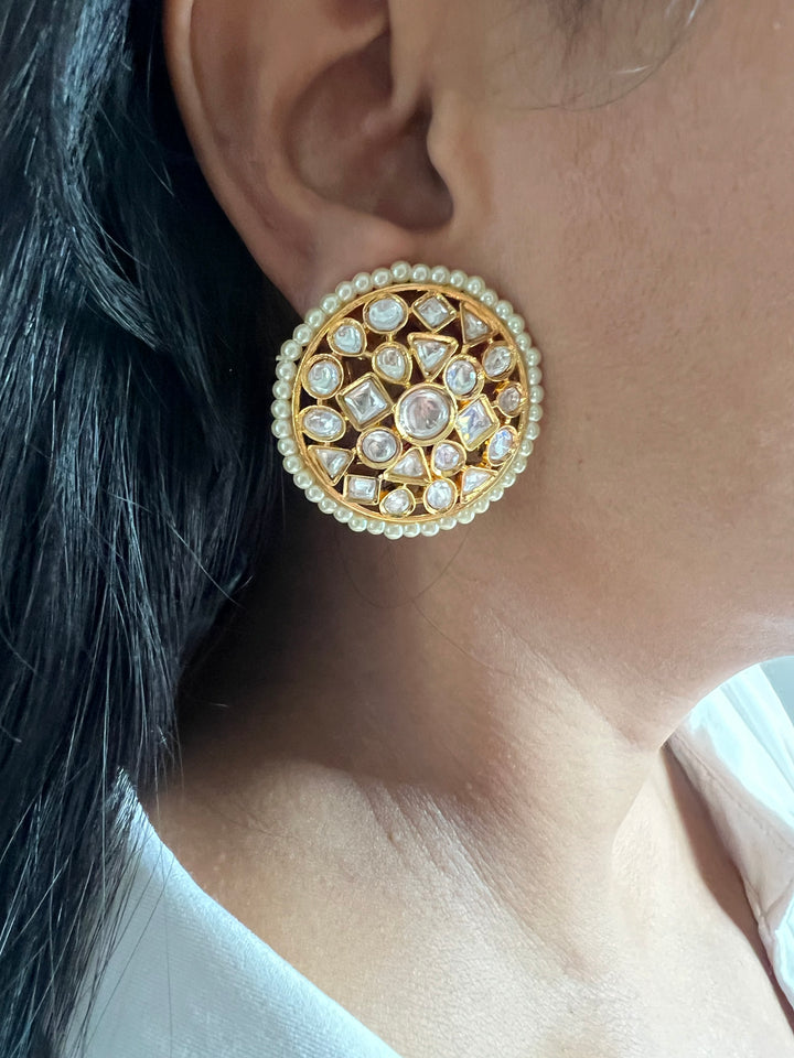 Designer Kundan Earrings - Premium Quality, Exquisite Craftsmanship