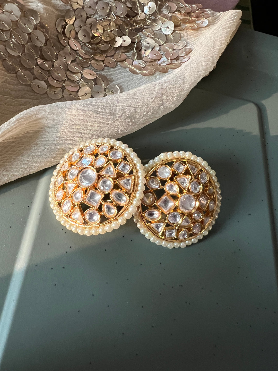 Designer Kundan Earrings - Premium Quality, Exquisite Craftsmanship