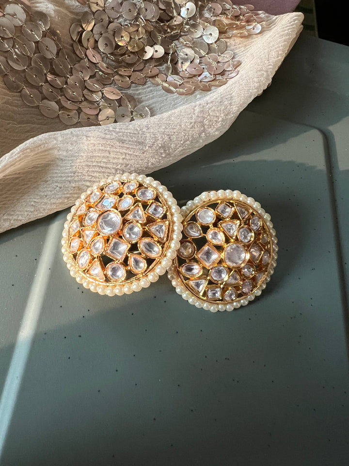 Designer Kundan Earrings - Premium Quality, Exquisite Craftsmanship