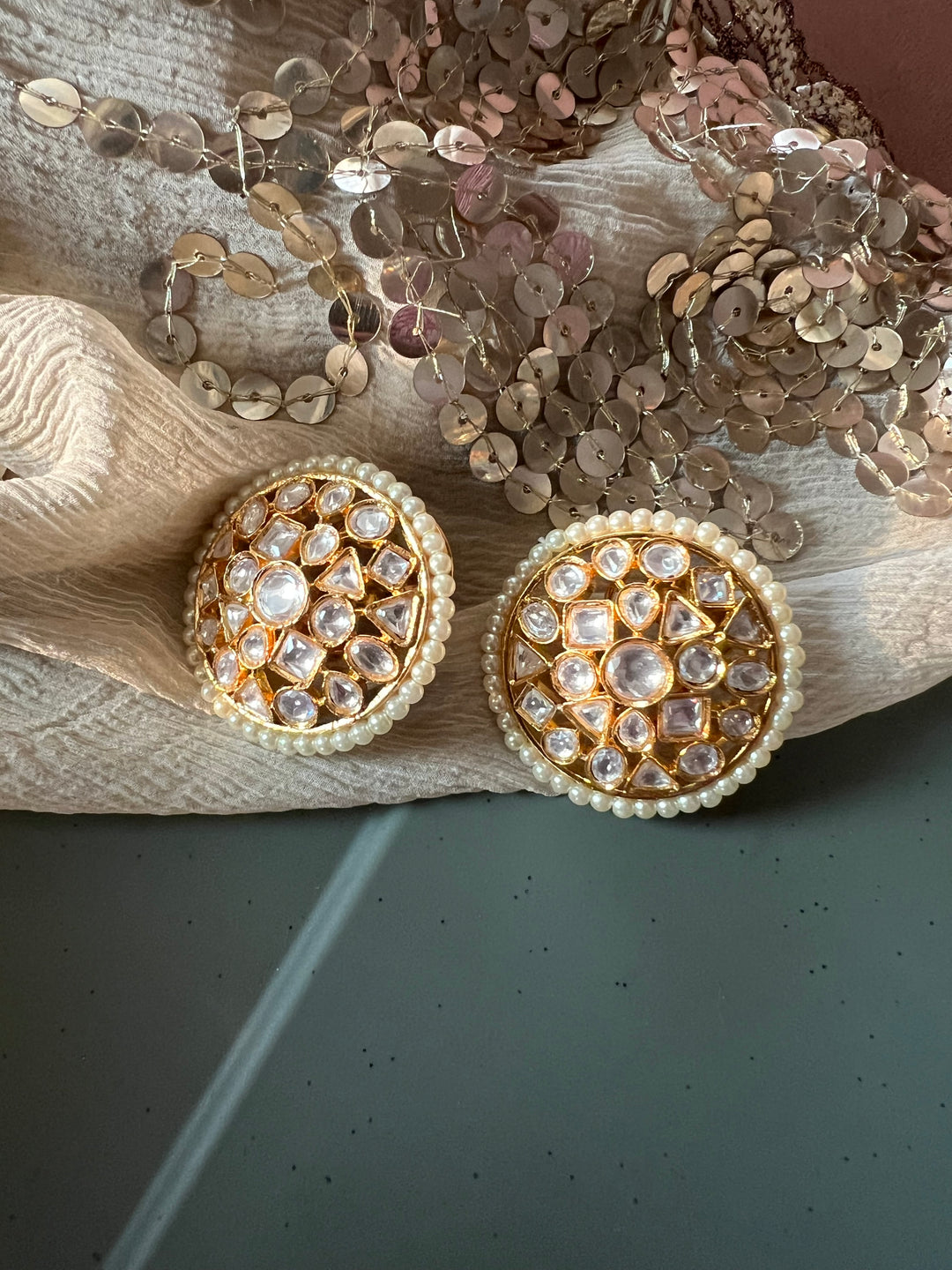 Designer Kundan Earrings - Premium Quality, Exquisite Craftsmanship