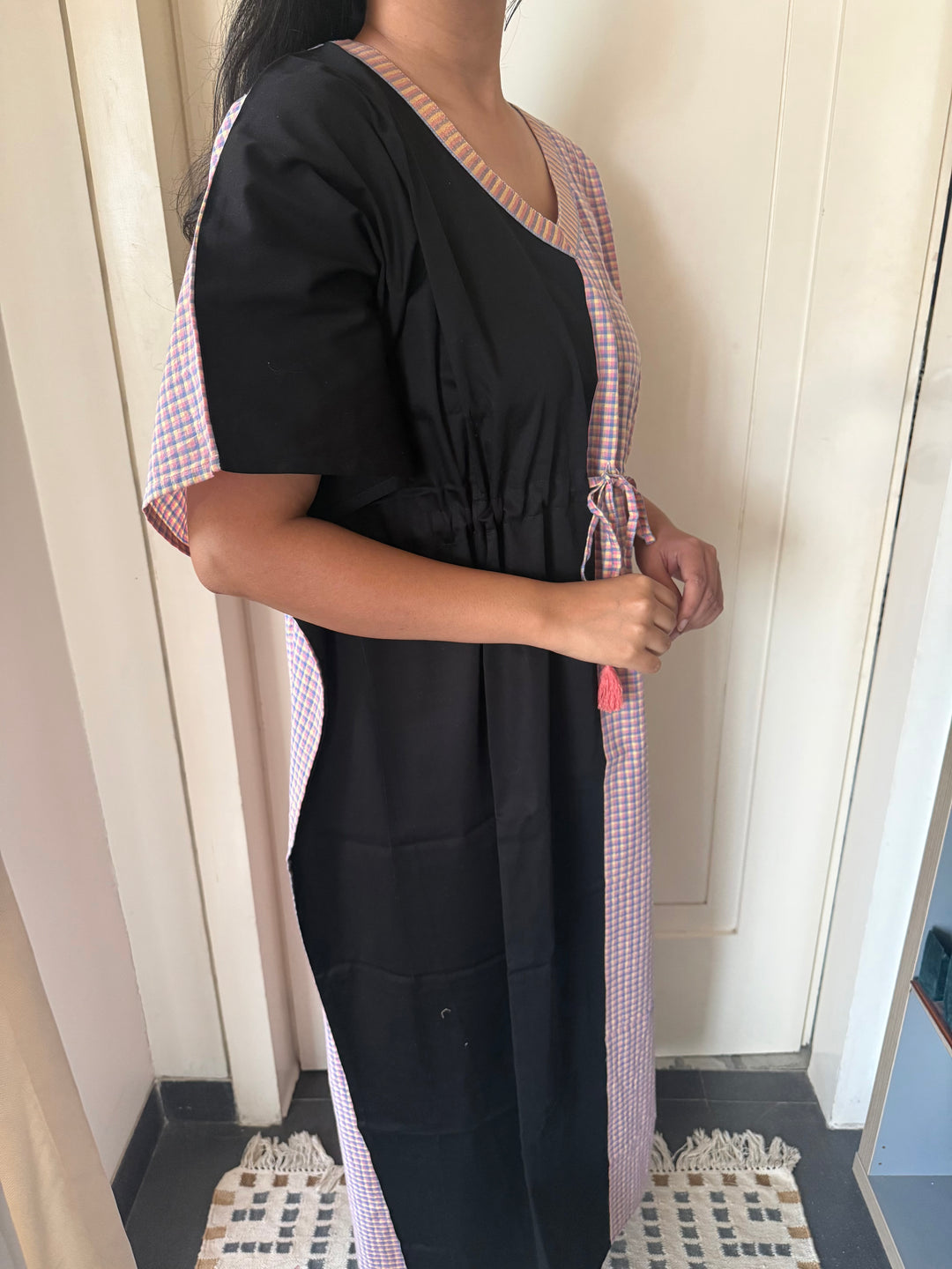 100% Cotton Kaftan: Indian Print Loungewear