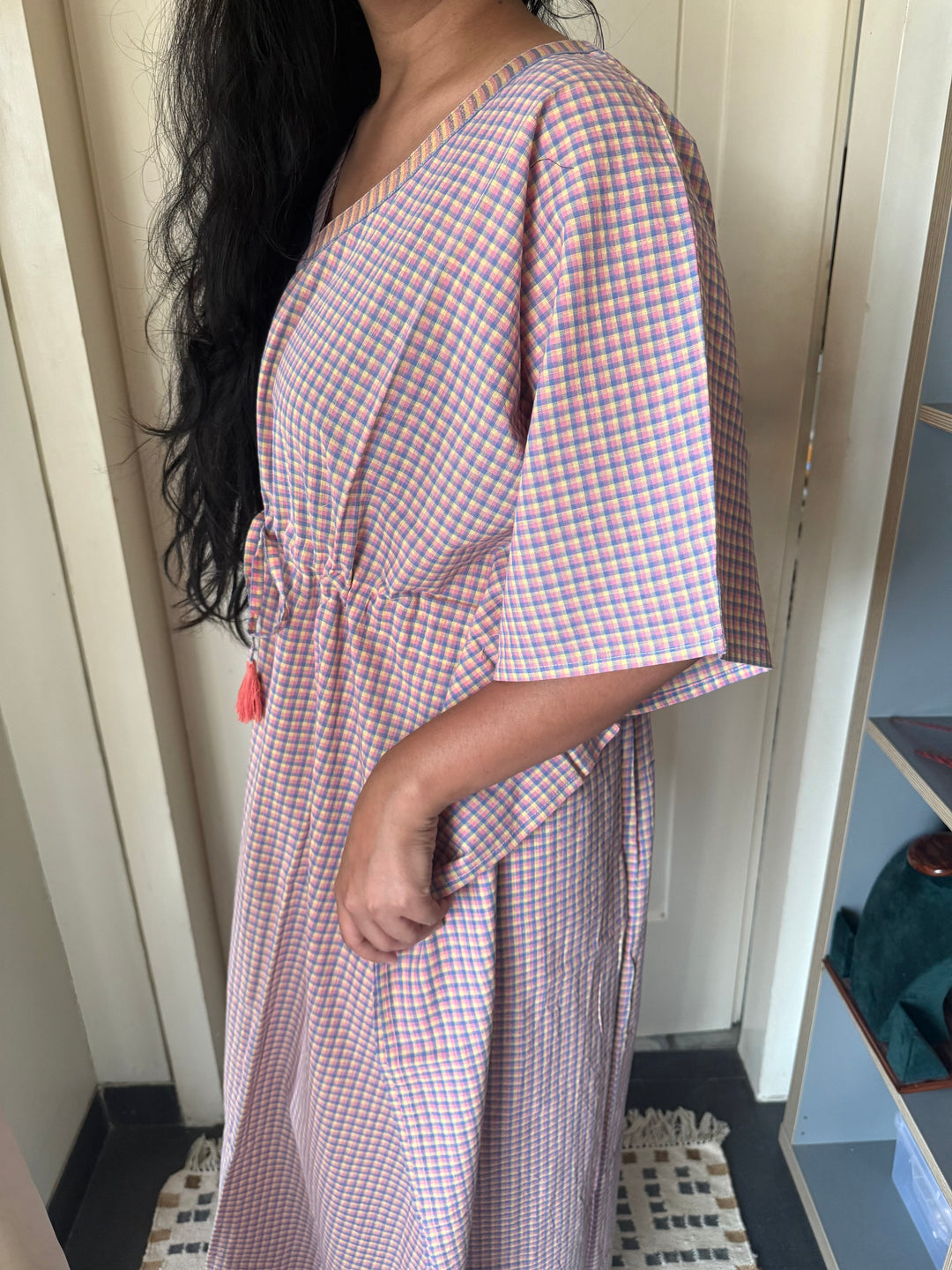 100% Cotton Kaftan: Indian Print Loungewear