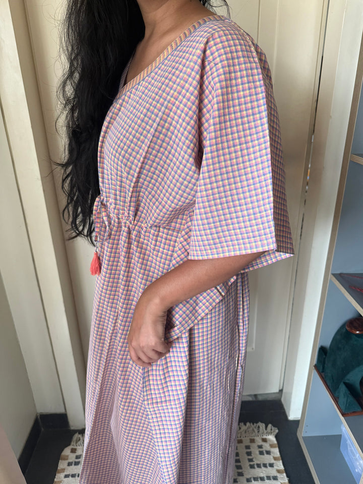 100% Cotton Kaftan: Indian Print Loungewear