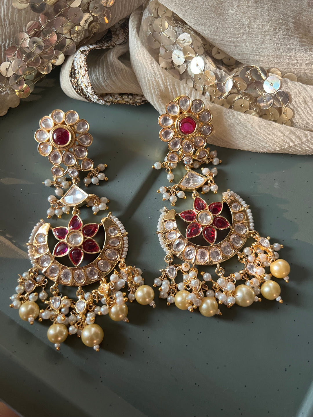 Designer Kundan Chandbalis - Premium Quality, Exquisite Craftsmanship