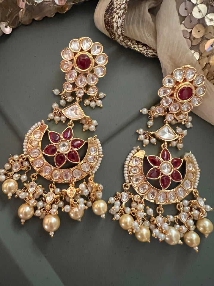 Designer Kundan Chandbalis - Premium Quality, Exquisite Craftsmanship