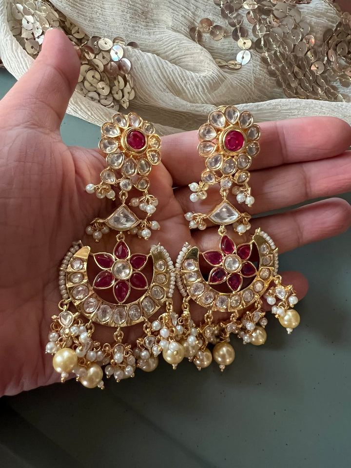 Designer Kundan Chandbalis - Premium Quality, Exquisite Craftsmanship