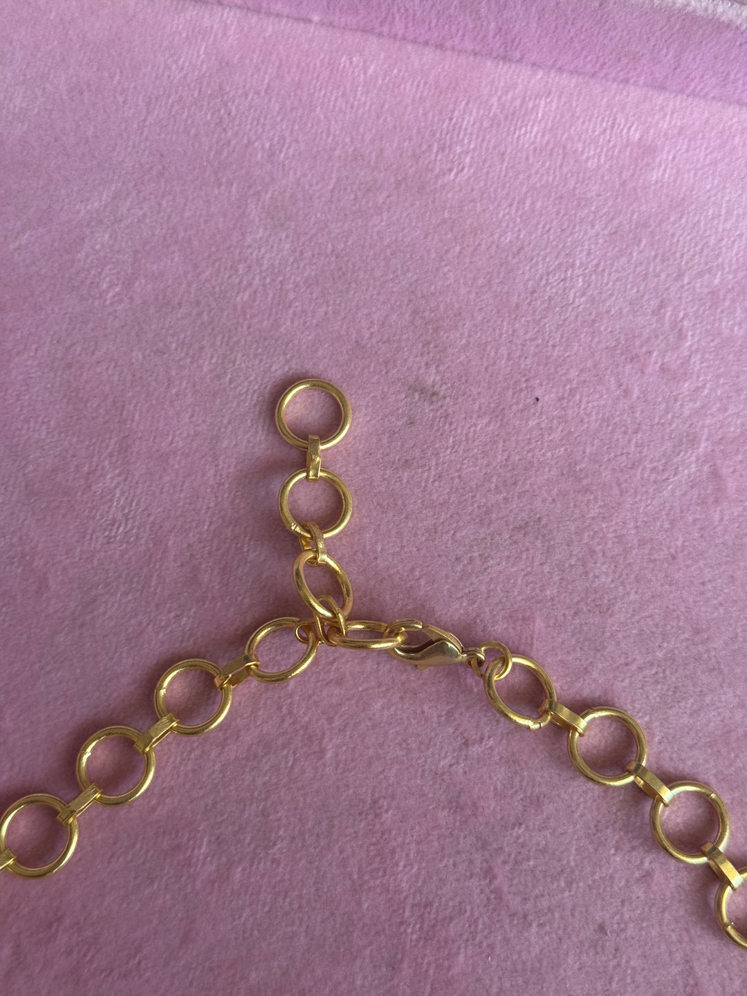 Statement Choker – Gold Brass, Adjustable Necklace
