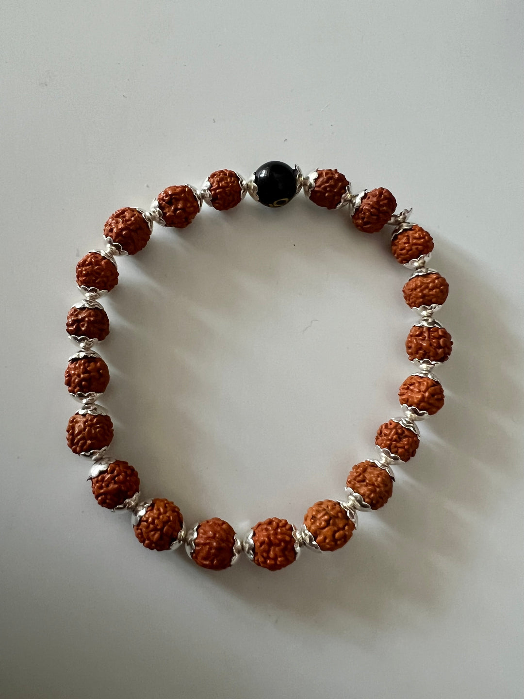 Exquisite Rudraksh Silver Bracelet - Unparalleled Quality and Style