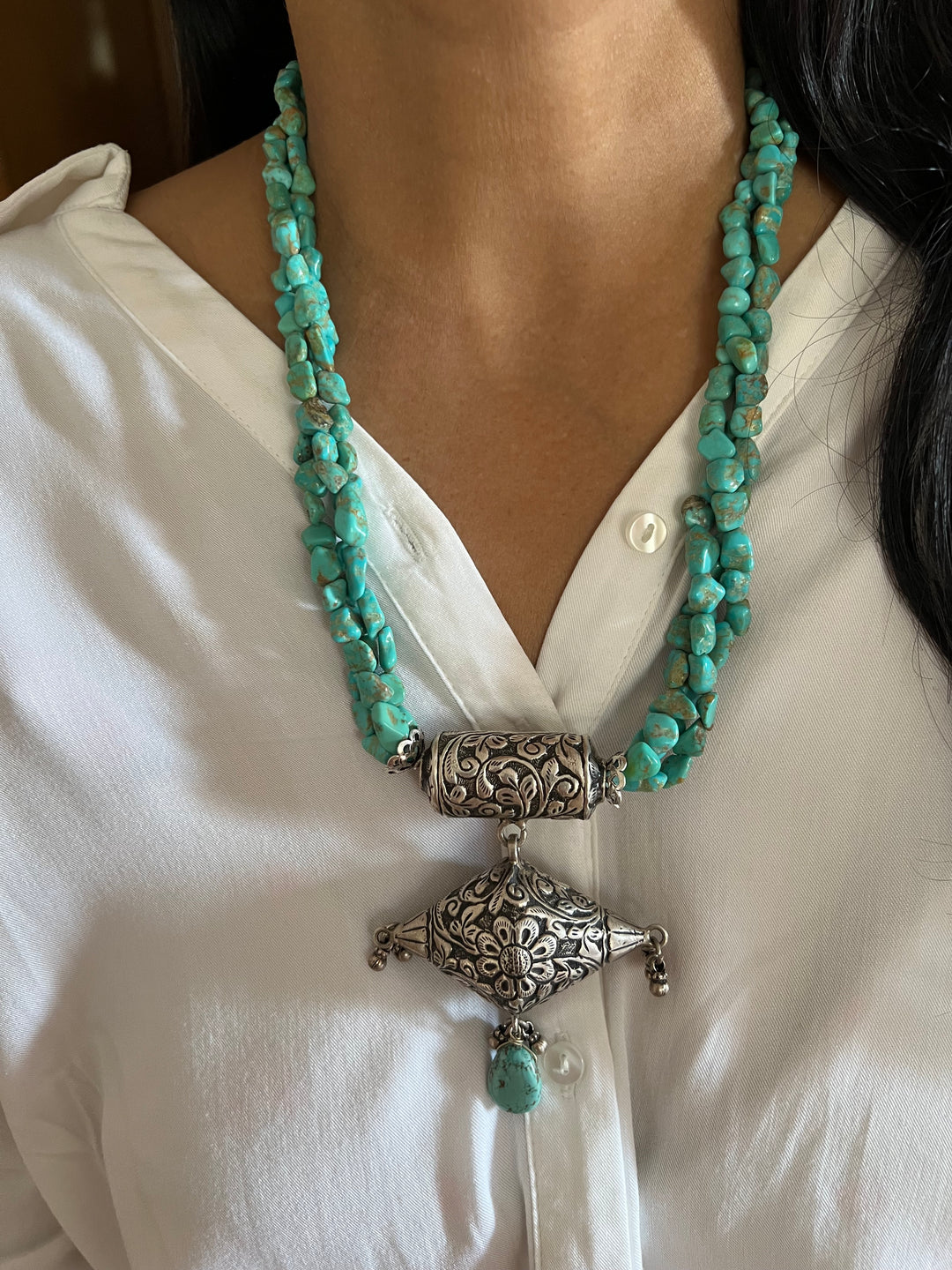 Arizona Turquoise Statement Necklace: Your Event Showstopper