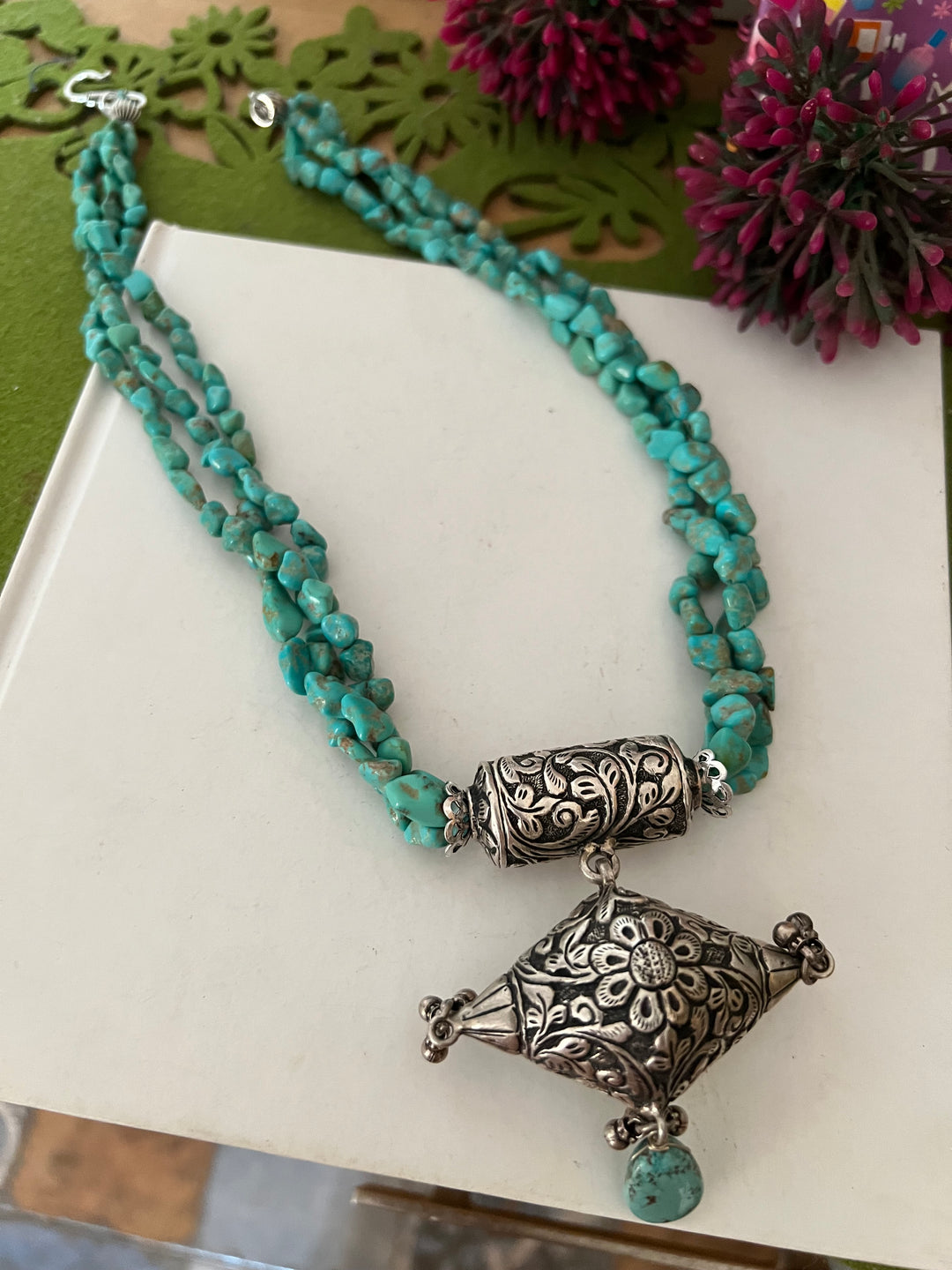 Arizona Turquoise Statement Necklace: Your Event Showstopper