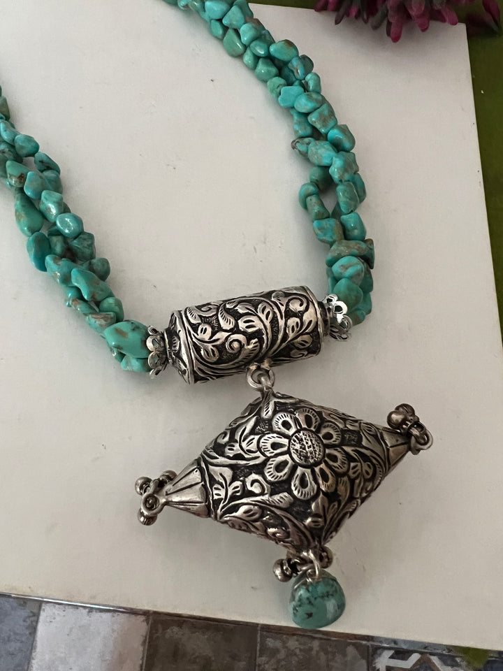 Arizona Turquoise Statement Necklace: Your Event Showstopper