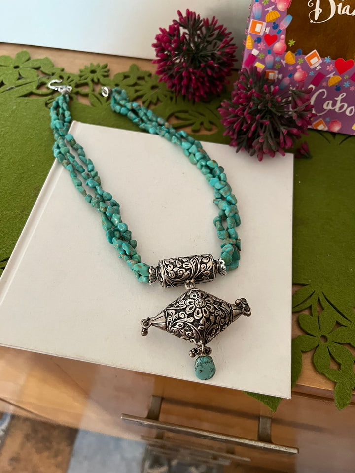 Arizona Turquoise Statement Necklace: Your Event Showstopper