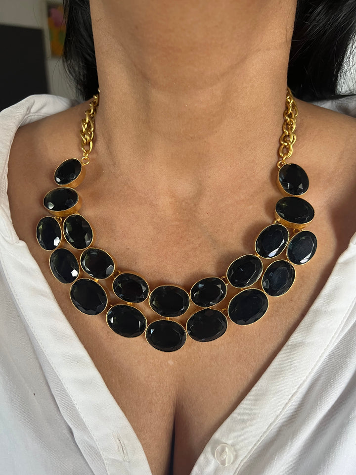 Statement Crystal Necklace Set